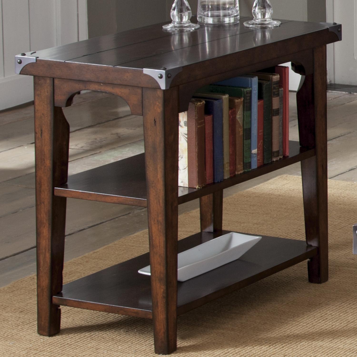 Liberty Furniture Aspen Skies Industrial Casual Chairside End Table